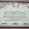 1861 Albert Mourning Card