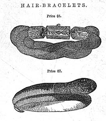 Hair bracelets advertisement