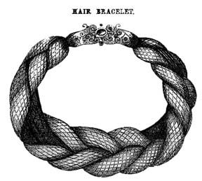 Hair bracelet advertisement