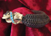 Hairwork bracelet with turquoise
