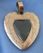 Heart Pendant Pearls Back